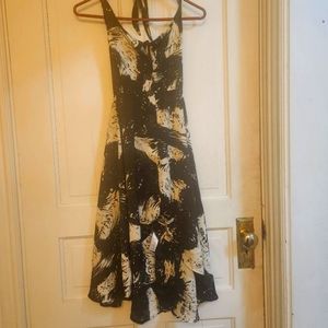 vintage y2k high low halter dress